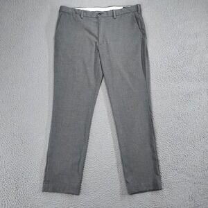 Polo Ralph Lauren Pants Mens 38x32 Gray Stretch Slim Fit Dress Chinos Flat Front